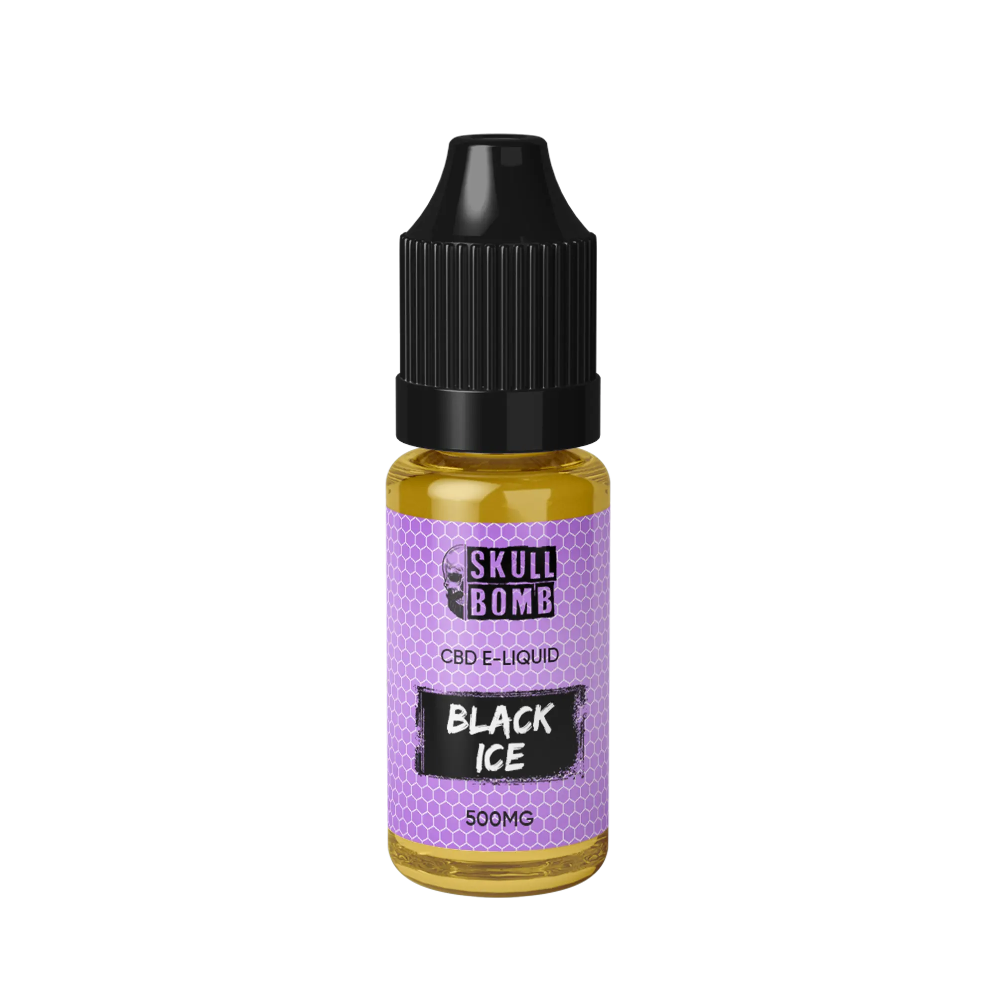 Skull Bomb Black Ice CBD vaping e-liquid, 500mg. 10ml vape liquid. Peoples CBD - Make Life Better Everyday!