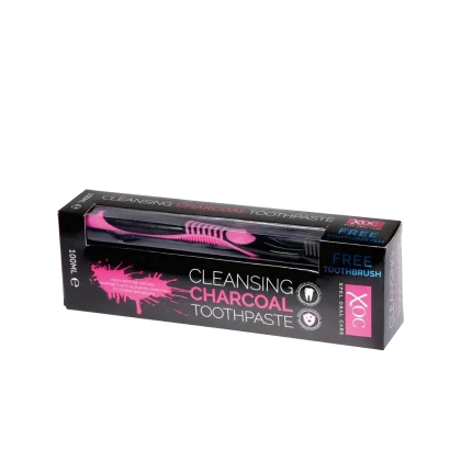 XOC cleansing charcoal toothpaste with free toothbrush. Helps restore natural whiteness. Peoples CBD - Make Life Better Everyday!