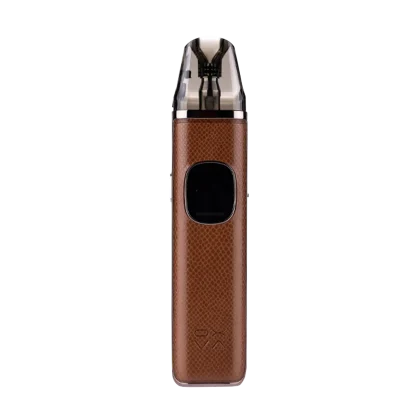OXVA XLIM PRO 2 Brown Python Pod Kit. Compact vape device with stylish brown python leather finish. Peoples CBD - Make Life Better Everyday!