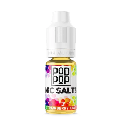 POD POP® STRAWBERRY KIWI nic salt. Delicious strawberry kiwi flavour in a nic salt e-liquid. Peoples CBD - Make Life Better Everyday!