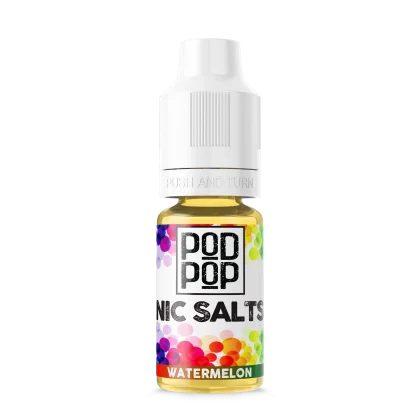 POD POP® WATERMELON nic salt. A refreshing watermelon nic salt e-liquid for your pod device. Peoples CBD - Make Life Better Everyday!