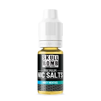 Skull Bomb Minty Menthol Premium Nic Salt: A refreshing minty menthol nicotine salt e-liquid. Peoples CBD - Make Life Better Everyday!