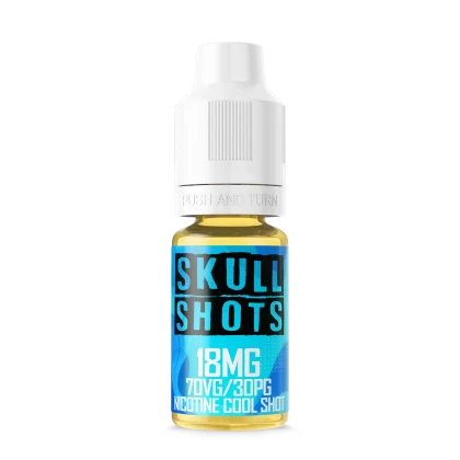 SKULL SHOTS 18MG Nicotine Cool Shot: A nic salt e-liquid bottle, 70VG/30PG blend. Peoples CBD - Make Life Better Everyday!