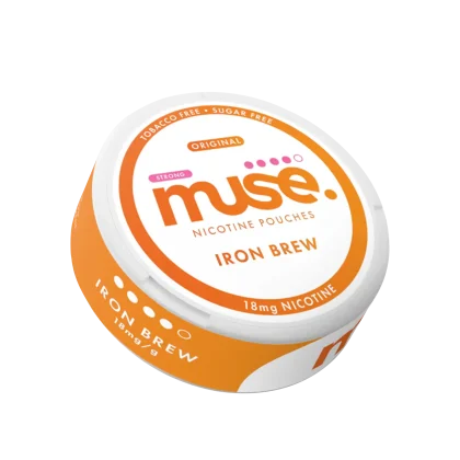 MUSE IRON BREW 18MG nicotine pouches: Tobacco-free nicotine pouches, strong strength, UK's popular alternative. Peoples CBD - Make Life Better Everyday!