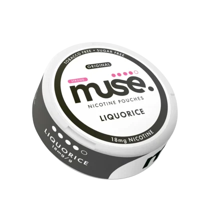 MUSE LIQUORICE 18MG nicotine pouch: Strong, sugar & tobacco free. Alternative to Velo nicotine pouches UK. Peoples CBD - Make Life Better Everyday!