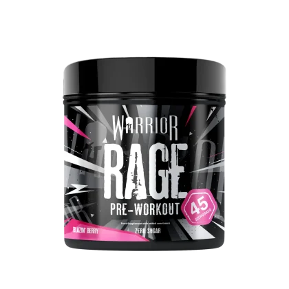 WARRIOR RAGE PRE-WORKOUT POWDER BLAZIN BERRY: A pre-workout supplement powder for enhanced performance. Peoples CBD - Make Life Better Everyday!