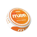 MUSE IRON BREW 200mg caffeine pouches. Sugar & nicotine free energy pouches, surge for focus and energy. Peoples CBD - Make Life Better Everyday!