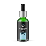Peoples CBD full-spectrum CBD oil, 25% cold-pressed. Green bottle with dropper. Peoples CBD - Make Life Better Everyday!