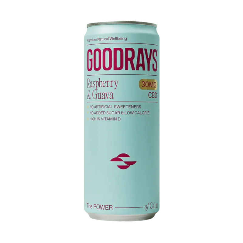 Goodrays Drinks Raspberry Goodrays Raspberry & Guava 30mg CBD Drink | Peoples CBD