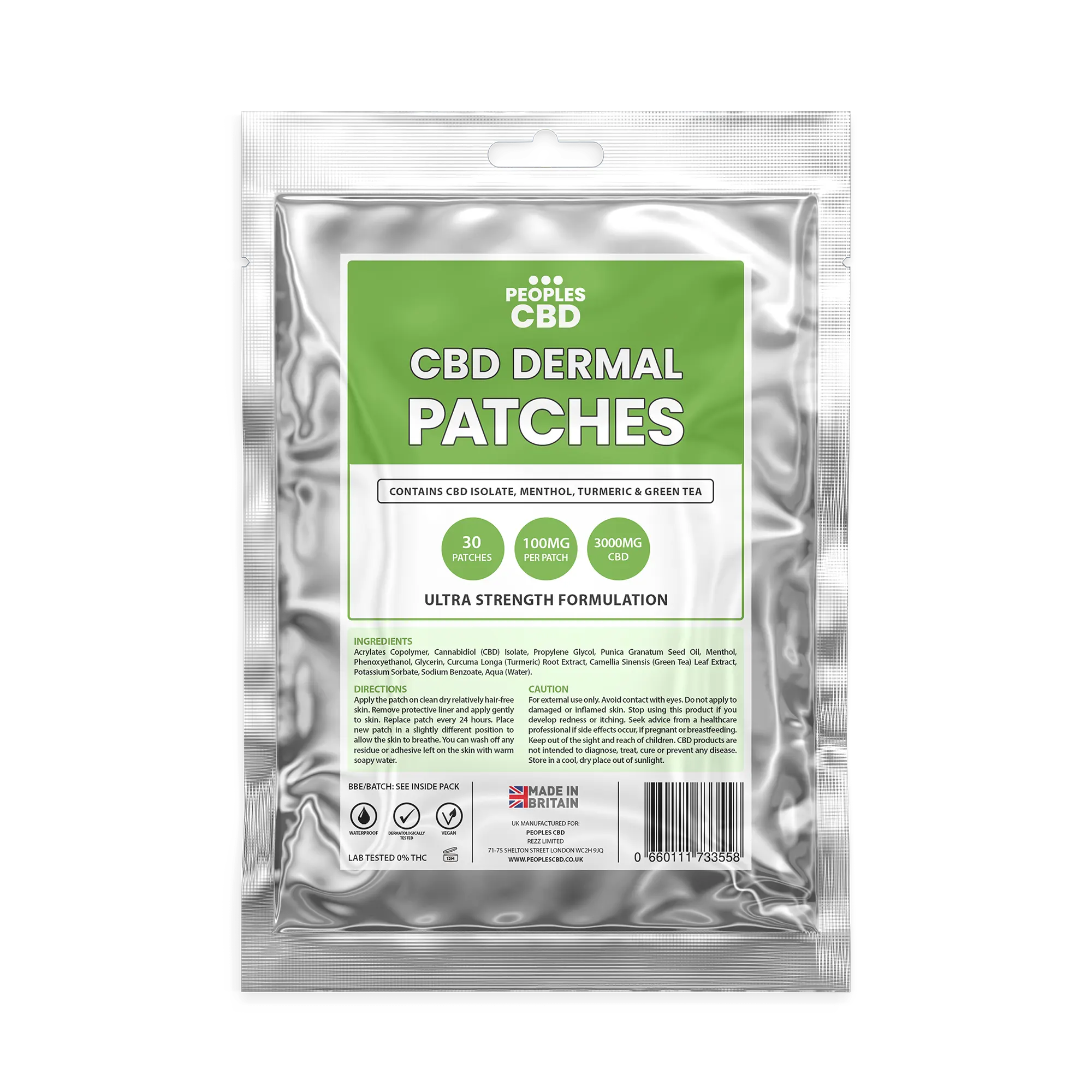 100mg CBD Dermal Patches