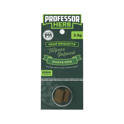 Professor Herb Guava Dog 3.5g hemp briquette with terpine infusion Peoples CBD - Make Life Better Everyday!
