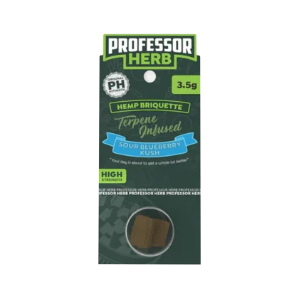 Professor Herb Sour Blueberry Kush 3.5g hemp briquette Peoples CBD - Make Life Better Everyday!