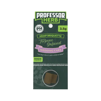 Professor Herb Wedding Cake Hemp Briquette, 3.5g, terpene infused Peoples CBD - Make Life Better Everyday!