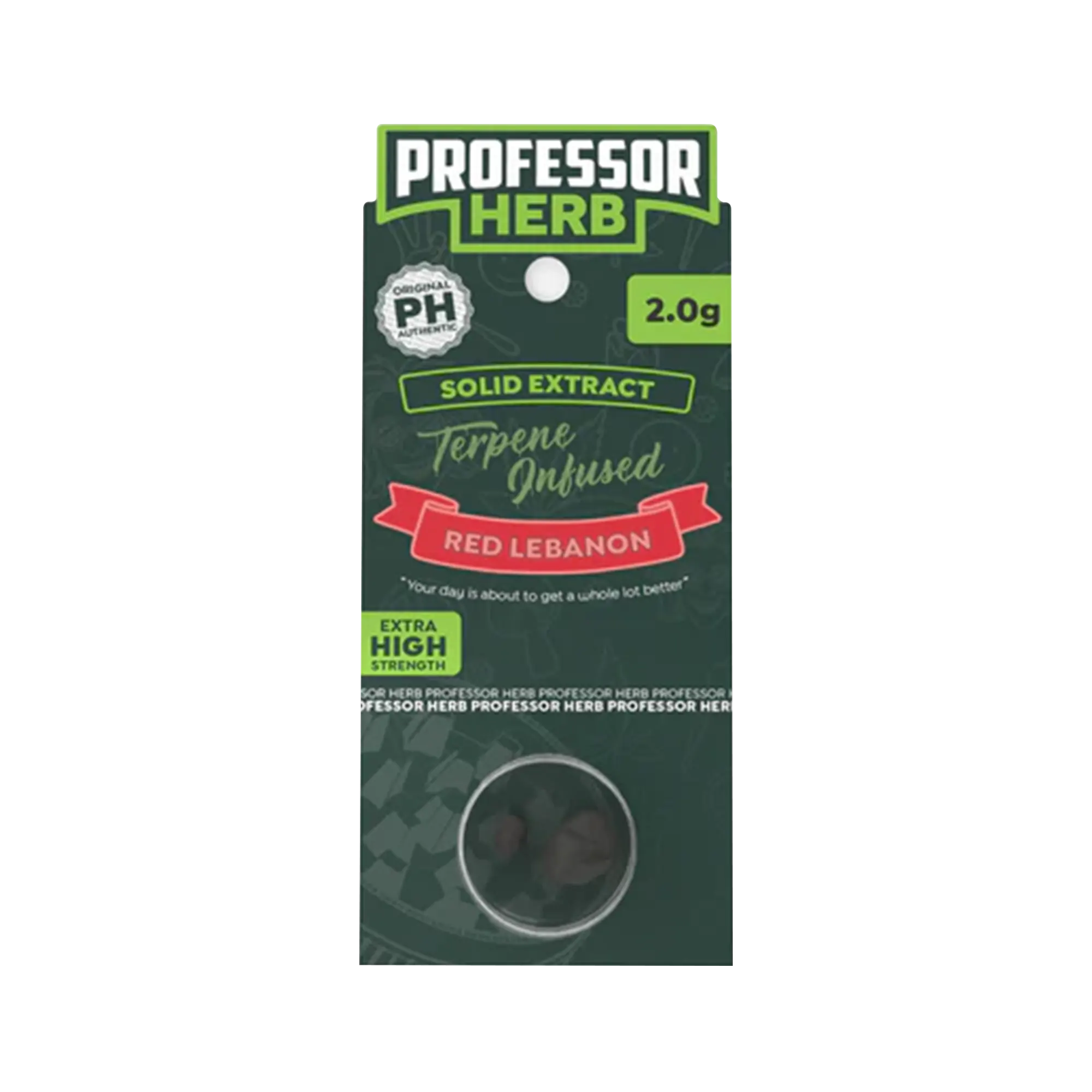 Professor Herb Red Lebanon 2.0g solid extract with authentic PH seal Peoples CBD - Make Life Better Everyday!