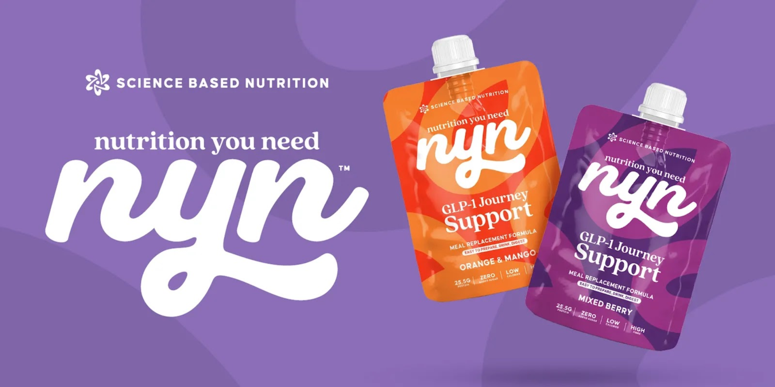 Nyn Glp 1 Journey Support Drinks Nyn GLP-1 Journey Support meal replacement pouches in Orange & Mango and Mixed Berry flavours Peoples CBD - Make Life Better Everyday!