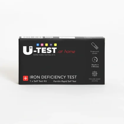 U-TEST iron deficiency test kit box Peoples CBD - Make Life Better Everyday!