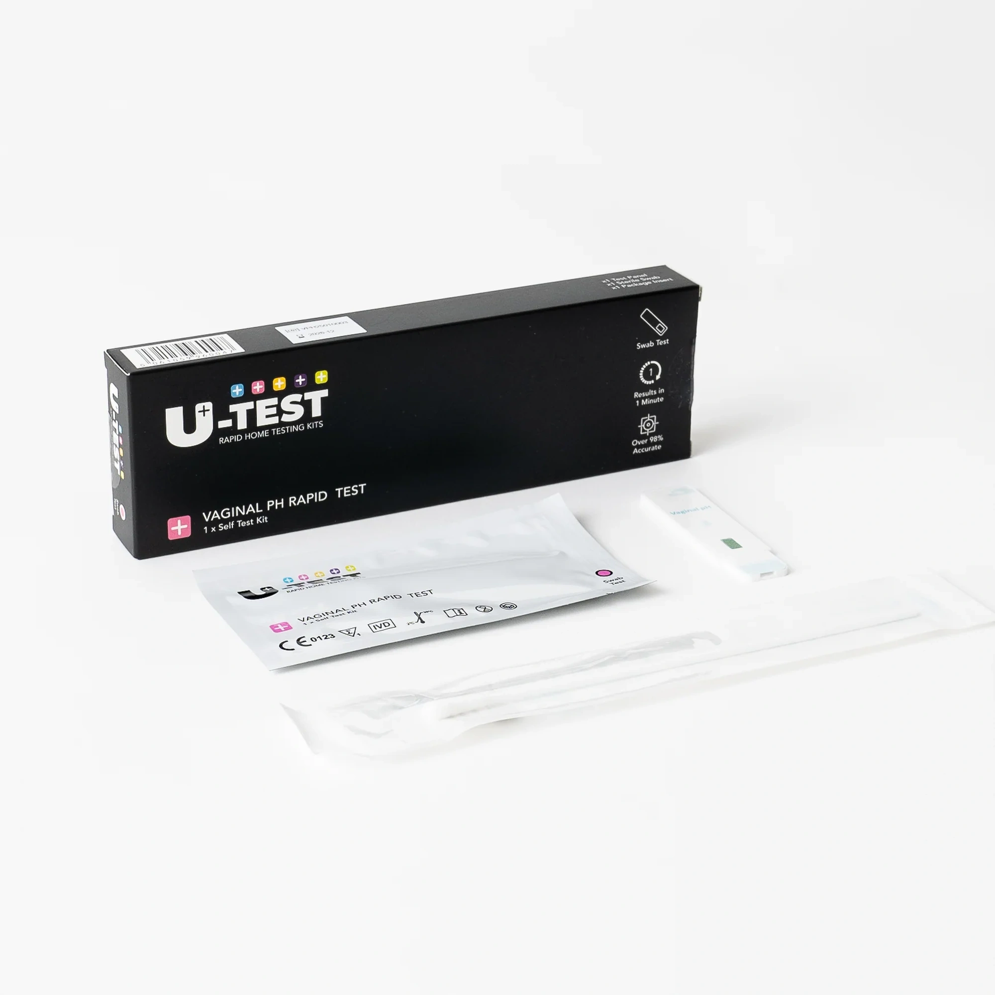U-Test vaginal pH rapid home test kit with swab and test strip Peoples CBD - Make Life Better Everyday!